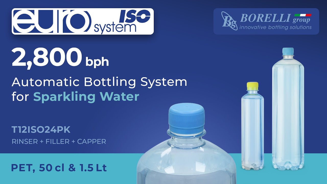 Playlist video di imbottigliamento di acqua con i monoblocchi prodotti da BORELLI group